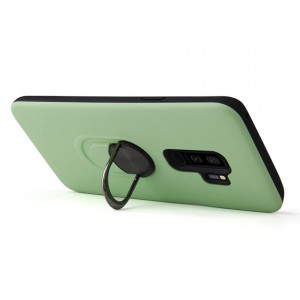 Husa Samsung Galaxy S9 Plus Verde Din Policarbonat Premium cu Inel Rotativ