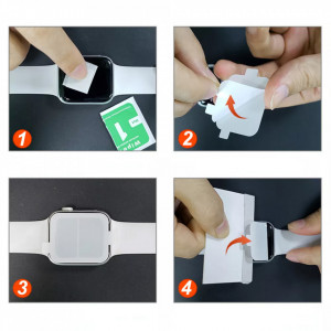 Hydrogel TPU Screen Protector pentru Apple Watch 45mm - Img 2
