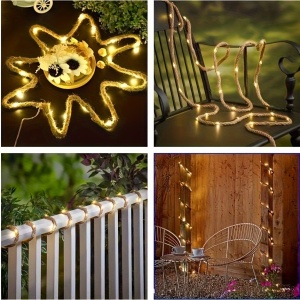 Lumini solare LED model sfoară – Iluminat decorativ pentru grădină, terasă și balcon, TMWX735656 - Img 5