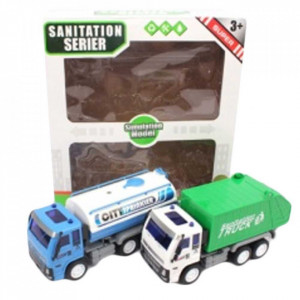 Masini salubrizare, cu frictiune, 2 buc/set