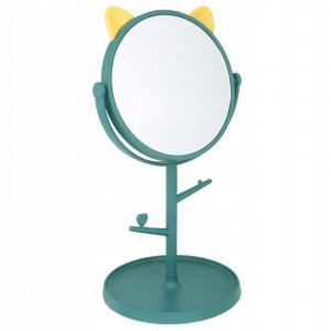 Oglinda cosmetica, verde, Pisicuta, PML3ZIE3