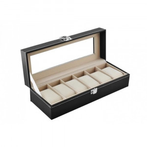 Organizator pentru ceasuri sau diverse bijuterii, cu 6 compartimente, PM000015203