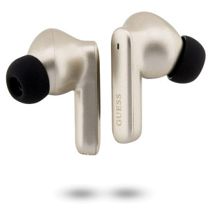 Original Bluetooth Earphones TWS GUESS GUTWST50ED + docking station Classic EST gold - Img 2