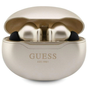 Original Bluetooth Earphones TWS GUESS GUTWST50ED + docking station Classic EST gold - Img 3