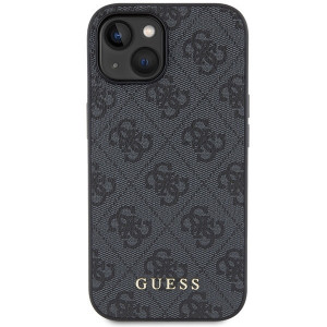 Original Case GUESS Hardcase 4G Metal Gold Logo GUHCP15SG4GFGR for Iphone 15 Grey - Img 2