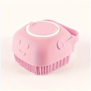 Perie din silicon, cu dozator de sampon, pentru animalele de companie, PMHM98692 - Img 7
