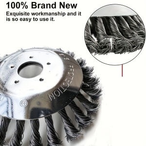 Perie rotativă din oțel pentru curățare – 15 cm, ideală pentru motocoase, TMKN135738 - Img 5