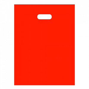 Plastic bag Merry Christmas red