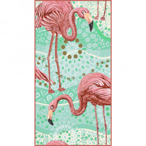 Prosop plaja 150 x 70 cm Flamingo Life, PMREC45WZ103