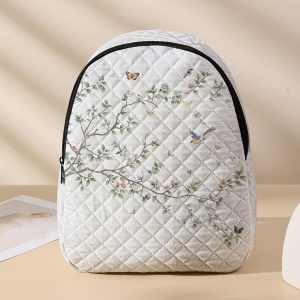 Rucsac damă Moisana cu model flori și păsări – Stil casual și adorabil, TMKF730971