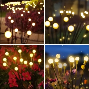 Set 10 Lumini Solare LED pentru Exterior – Lumină Multicoloră, Rezistente la Apă, Montaj Ușor, TMWM124929 - Img 4