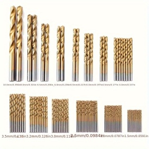 Set de 50 buc burghie hexagonale, PMWU126444 - Img 2