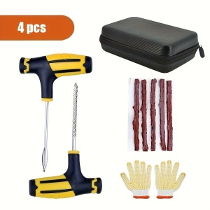 Set de instrumente universale de reparare a anvelopelor, cu husa, PMWQ165508 - Img 5