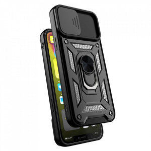 Slide Camera Armor Case for Motorola Razr 40 5G Black