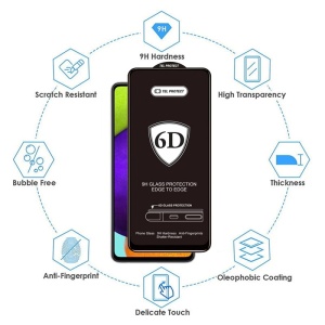 Tel Protect Full Glue 6D Tempered Glass pentru Iphone 16 Pro/ 17, negru, set 10 buc, MGPROB04289 - Img 5