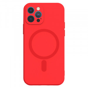 TEL PROTECT MagSilicone Case for Iphone 15 Pro Max Red