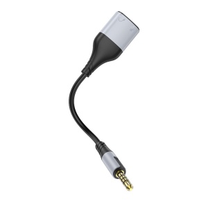 Borofone Cable BL19 Creator 2 in 1 - jack 3,5mm male to 2xjack 3,5mm female - 15 cm black - Img 2