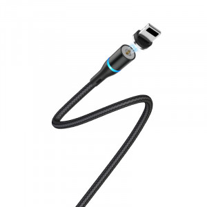 Borofone Cablu BU16 Skill magnetic - USB to Lightning - 2,4A 1,2 metri Negru - Img 2