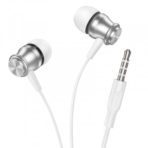 Borofone Earphones BM75 Platinum Metal silver