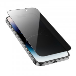 Borofone Tempered glass BF7 Diamond Armor Full Screen Anti-spy for Iphone 15 Pro - 10 pieces - Img 2
