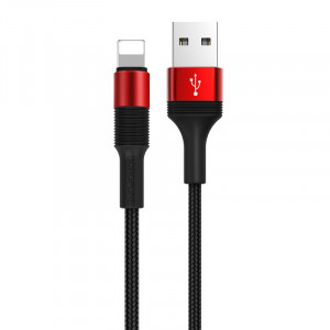 Cablu Borofone BX21 Outstanding - USB to Lightning - 2,4A 1 metru rosu - Img 3