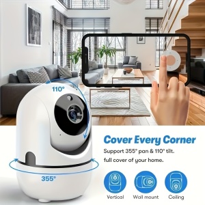 Camera de securitate WiFi fara fir cu viziune nocturna si audio bidirectional, PMYJ268666 - Img 6