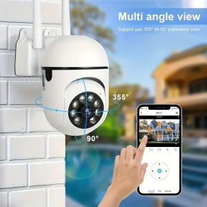 Camera video wireless 1080p HD color, vedere pe timp de noapte, pentru interior/exterior, PMKT106426 - Img 5