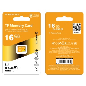 Card de memorie Borofone MicroSD 16GB, SDHC, Clasa 10, 85MB/s, MGKAR00290 - Img 4