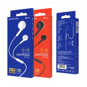 Casti Borofone BM40 Sage with microphone Negru - Img 5