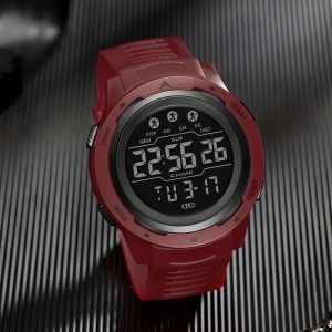Ceas digital sport unisex cu lumină de noapte, alarma, cronometru, PMYG147728 - Img 2