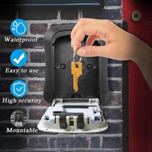 Cutie de depozitare pentru chei, pentru apartamente in regim hotelier self check-in, Metalic, Locker key, PMJR251645-ROSU - Img 6