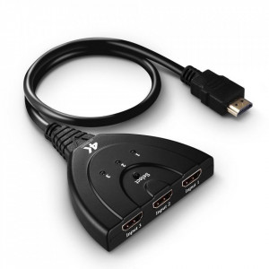 Hub HDMI Prolight APPC28, 3x1, 1920x1200, 12 bit, Negru, PMHOLM03493