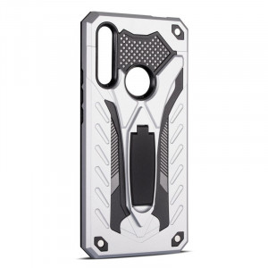 Husa Huawei P40 LITE E | Y7p - Military Defender Antisoc cu Suport Wide - Silver