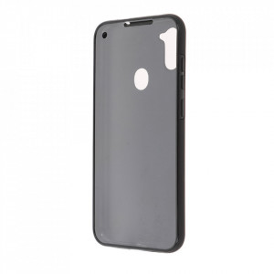 Husa Samsung Galaxy A11 - 360 Fully cu Spate din Policarbonat si Folie din Silicon - Negru - Img 2