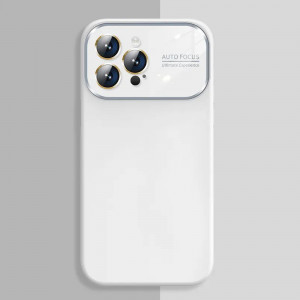 Husa Soft Silicone Lens pentru Iphone 15 white - Img 2