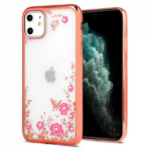 Husa Spate DIAMOND FLOWER pentru Samsung Galaxy S20 Plus rose auriu - Img 7