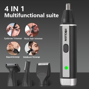 Kit de Îngrijire Profesional 4 în 1 – Aparat de Tuns Multifuncțional pentru Nas, Urechi, Față și Contur, TMAN760924 - Img 7