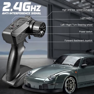 Mașinuță cu telecomandă – Drift 1:24, 4WD, 2.4GHz, complet echipată, TMVE384625 - Img 6