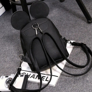 Mini Rucsac Dama Red Bow, negru, L302 - Img 3