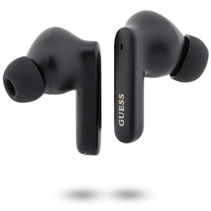 Original Albastrutooth Earphones TWS GUESS GUTWST50EK + docking station Classic EST Negru - Img 2
