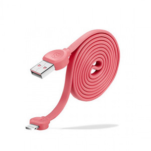 Recci Cablu Dot RCL-D100 - USB to Lightning - Fast Charging 1 metre Roz - Img 2