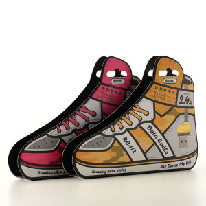 REMAX Cablu Running Shoe RC-112m - USB to Micro USB - 1 metru White - Img 2