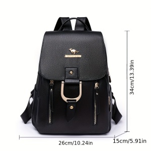 Rucsac elegant cu bretele ajustabile și compartimente multiple, TMLM67809 - Img 3