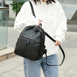 Rucsac Negru Stilat pentru Femei, TMKG665801 - Img 3