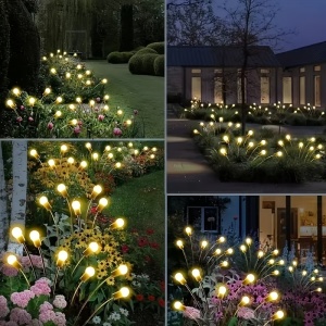 Set 10 Lumini Solare LED pentru Exterior – Lumină Multicoloră, Rezistente la Apă, Montaj Ușor, TMWM124929 - Img 5