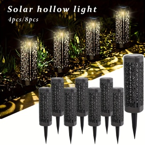 Set lămpi solare LED de grădină cu design ornamental – iluminat ambiental elegant, TMCH61320 - Img 6
