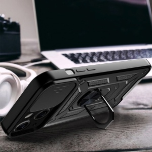 Slide Camera Armor Case for Samsung Galaxy A16 5G Black - Img 2