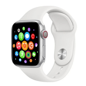 Smartwatch T500, Monitorizare Cardiaca, Tensiune, Sedentarism, Albastrutooth 4.2 , Alb, T500-WHITE