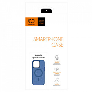 Tel Protect Magnetic Splash Frosted Case for Iphone 15 Navy