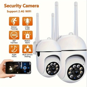 Camera video wireless 1080p HD color, vedere pe timp de noapte, pentru interior/exterior, PMKT106426 - Img 6